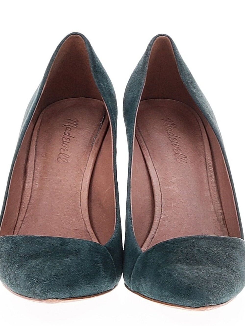 ✨️Madewell Women's Teal Suede Pointed-Toe Heels-Mira Style, Sz. 9 - Picture 2 of 7